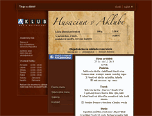 Tablet Screenshot of aklub.sk